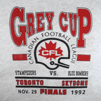 CFL - Calgary Stampeders VS Winnipeg Blue Bombers Grey Cup Champions T-Shirt 1992 X-Large Vintage Retro Football