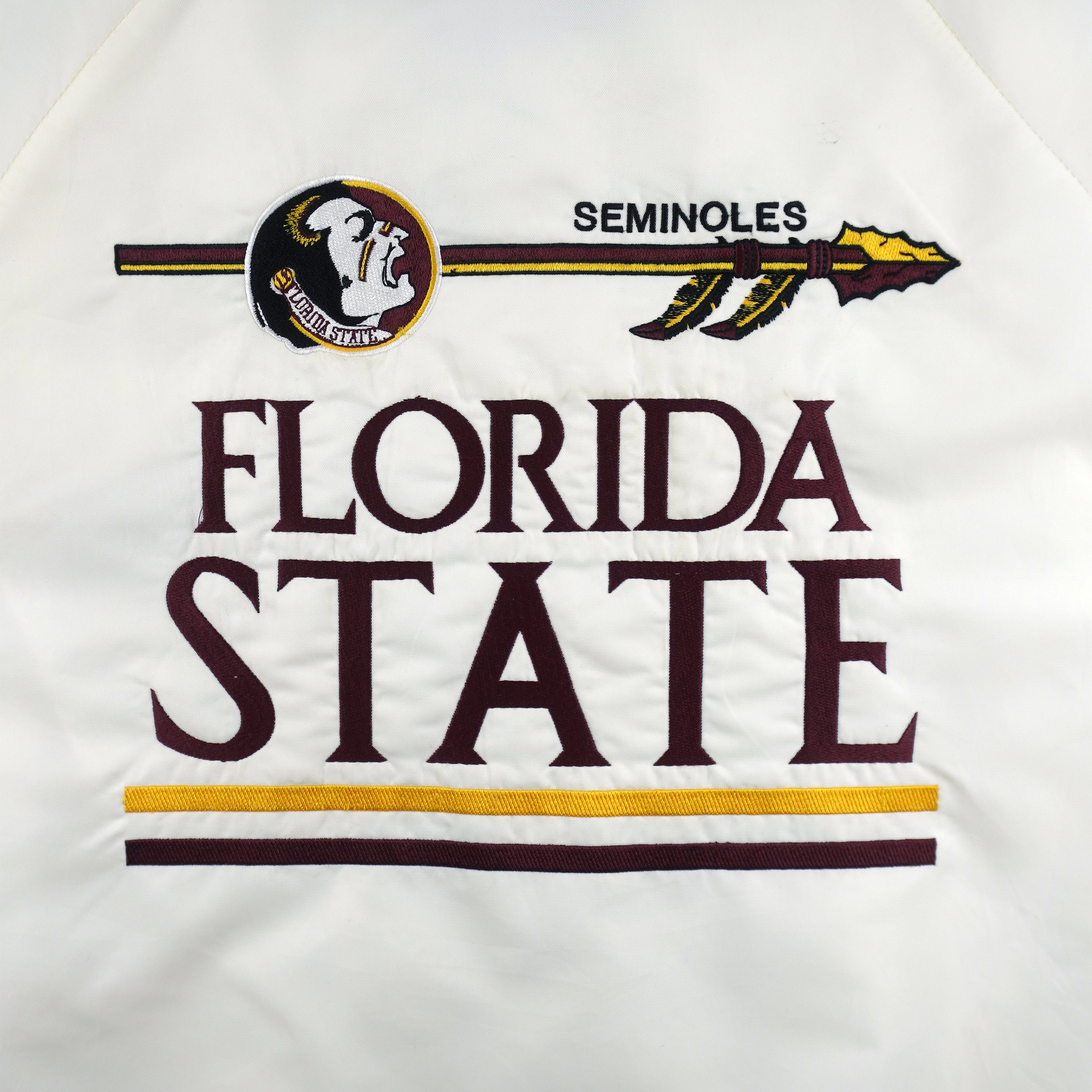 NCAA (MVP) - Florida State Seminoles Satin Jacket 1990s X-Large Vintage Retro