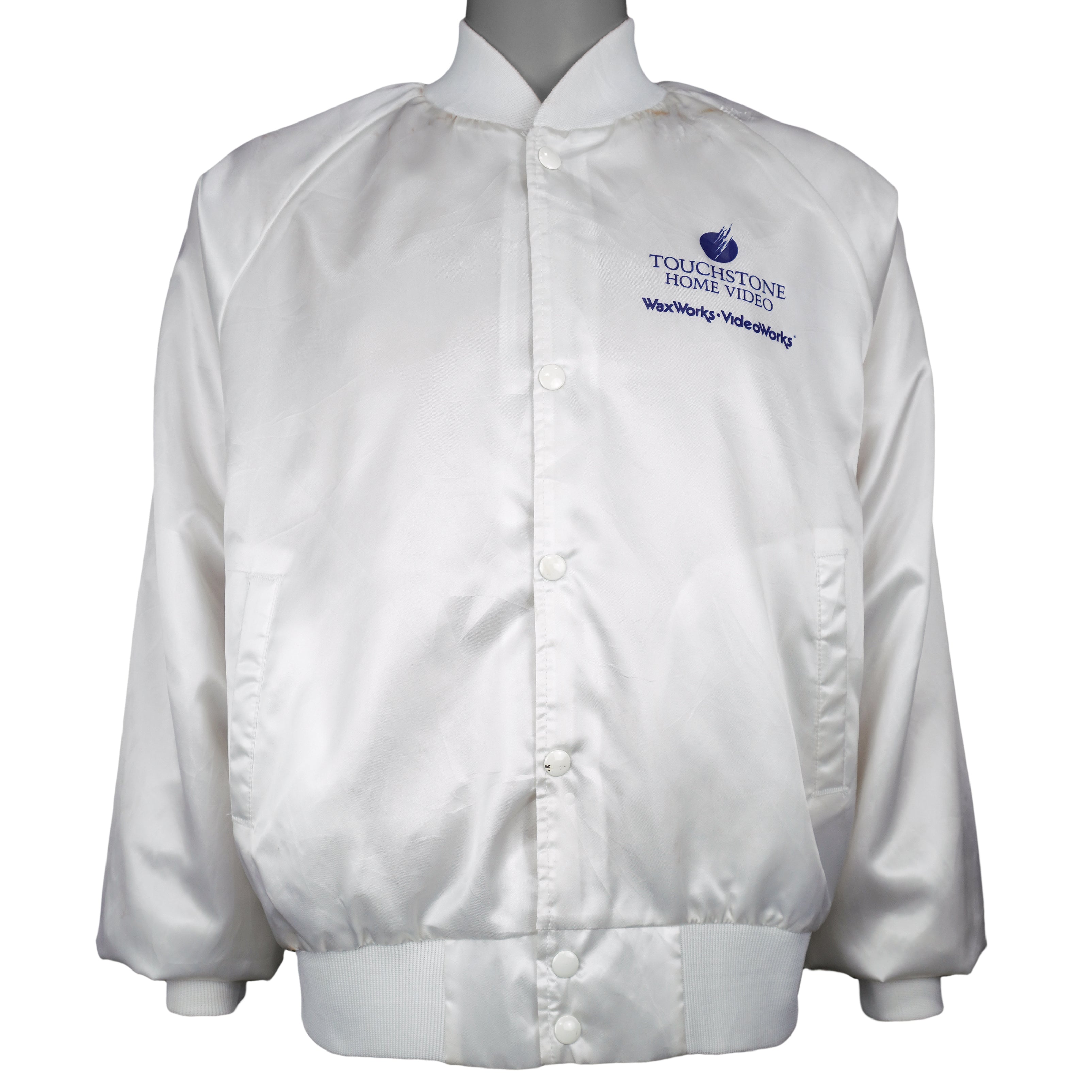 Vintage (Chalk Line) - Touchstone Home Video Button-Up Satin Jacket 1990s Large Vintage Retro