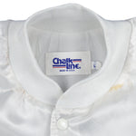Vintage (Chalk Line) - Touchstone Home Video Button-Up Satin Jacket 1990s Large Vintage Retro