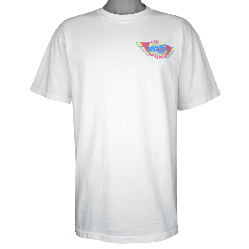 Vintage (Oneta)- Air Force Motocross Flight Cleared for Landing T-Shirt 1990s X-Large Vintage Retro