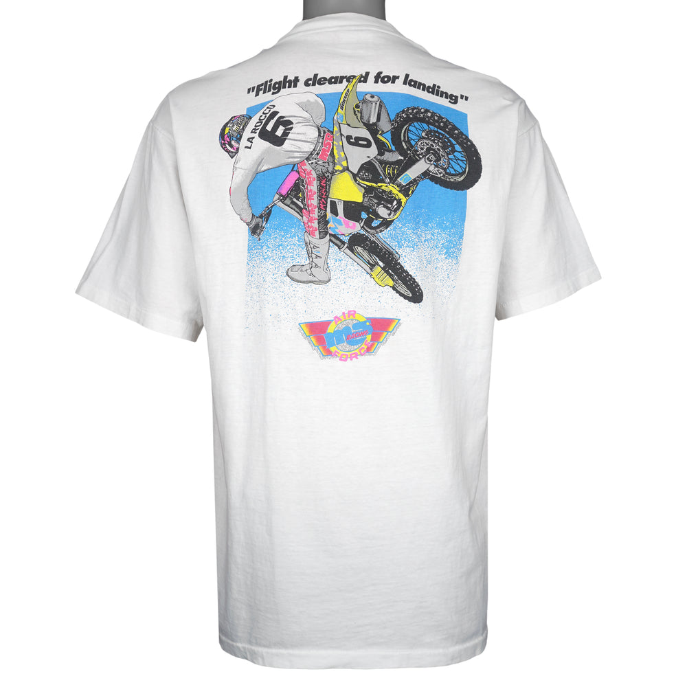 Vintage (Oneta)- Air Force Motocross Flight Cleared for Landing T-Shirt 1990s X-Large Vintage Retro