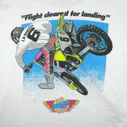 Vintage (Oneta)- Air Force Motocross Flight Cleared for Landing T-Shirt 1990s X-Large Vintage Retro