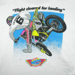 Vintage (Oneta)- Air Force Motocross Flight Cleared for Landing T-Shirt 1990s X-Large Vintage Retro