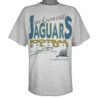 NFL (Salem) - Jacksonville Jaguars Big Spell-Out T-Shirt 1993 Large Vintage Retro Football