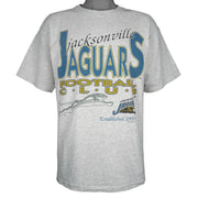 NFL (Salem) - Jacksonville Jaguars Big Spell-Out T-Shirt 1993 Large Vintage Retro Football