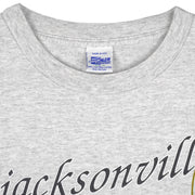 NFL (Salem) - Jacksonville Jaguars Big Spell-Out T-Shirt 1993 Large Vintage Retro Football