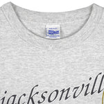 NFL (Salem) - Jacksonville Jaguars Big Spell-Out T-Shirt 1993 Large Vintage Retro Football