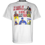 Vintage - The Hardest Job In America Is Being A Black Man T-Shirt 1990 Large