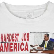Vintage - The Hardest Job In America Is Being A Black Man T-Shirt 1990 Large Vintage Retro