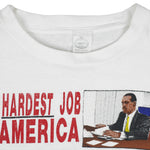 Vintage - The Hardest Job In America Is Being A Black Man T-Shirt 1990 Large Vintage Retro