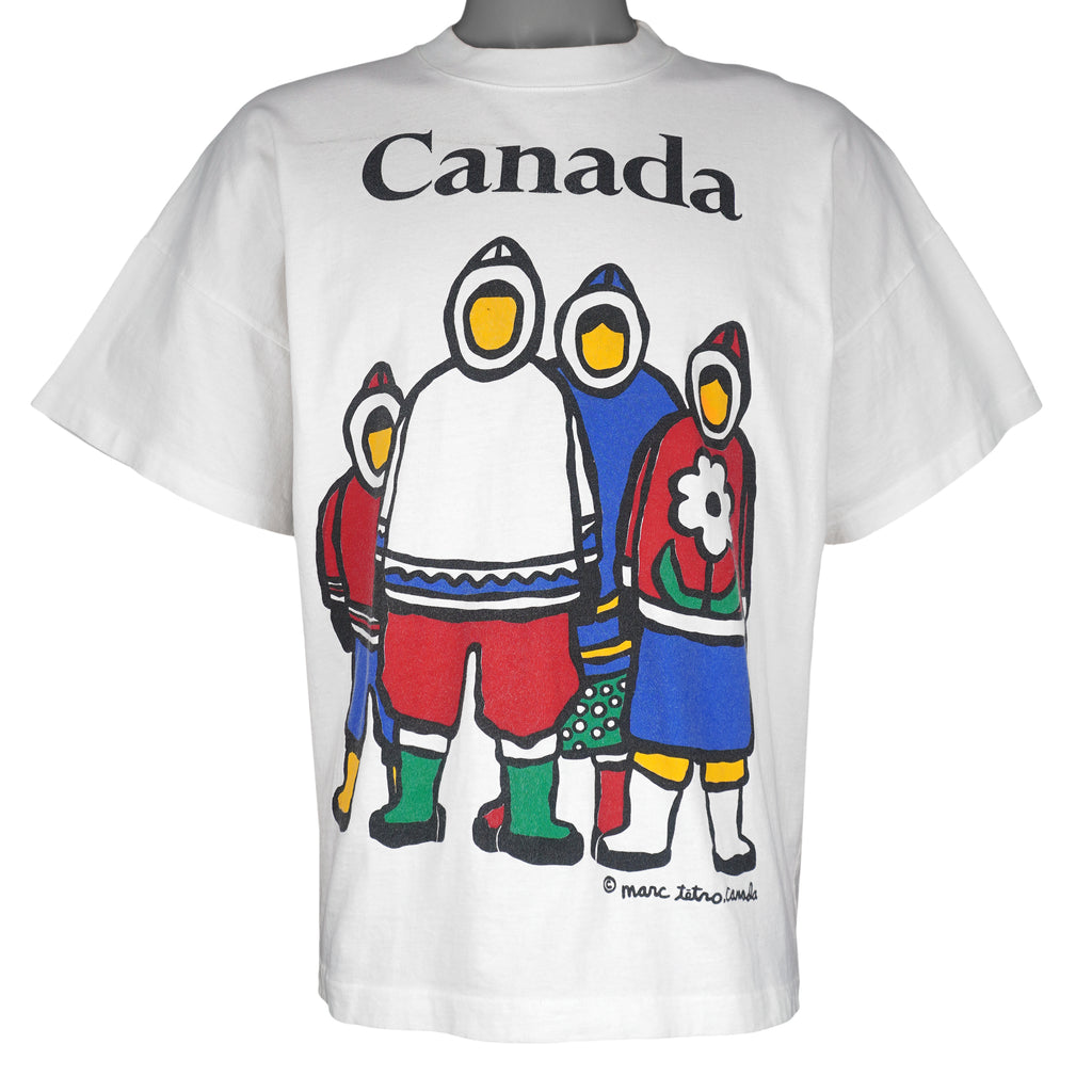 Vintage (Marc Tetro) - Inuit Canada T-Shirt 1980s Large Vintage Retro
