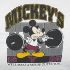 Disney - Mickey Mouse Gym Single Stitch T-Shirt 1990s Large Vintage Retro