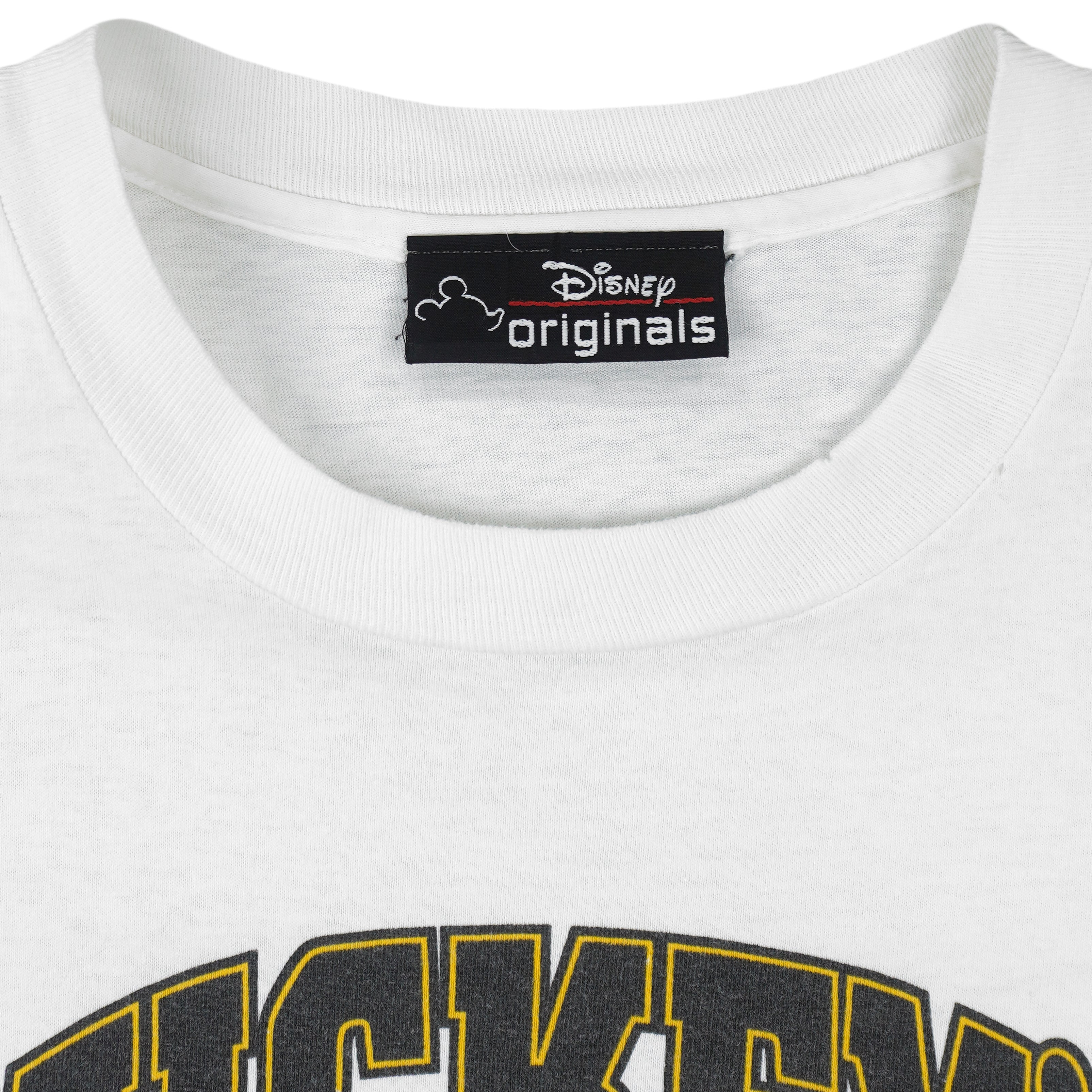 Disney - Mickey Mouse Gym Single Stitch T-Shirt 1990s Large Vintage Retro