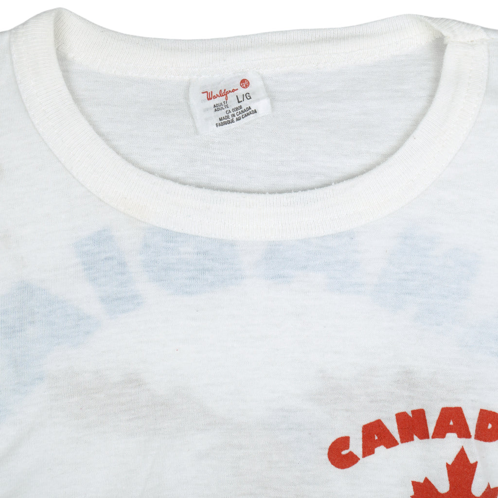 Wrangler - Canadian Built Single Stitch T-Shirt 1990s Large Vintage Retro