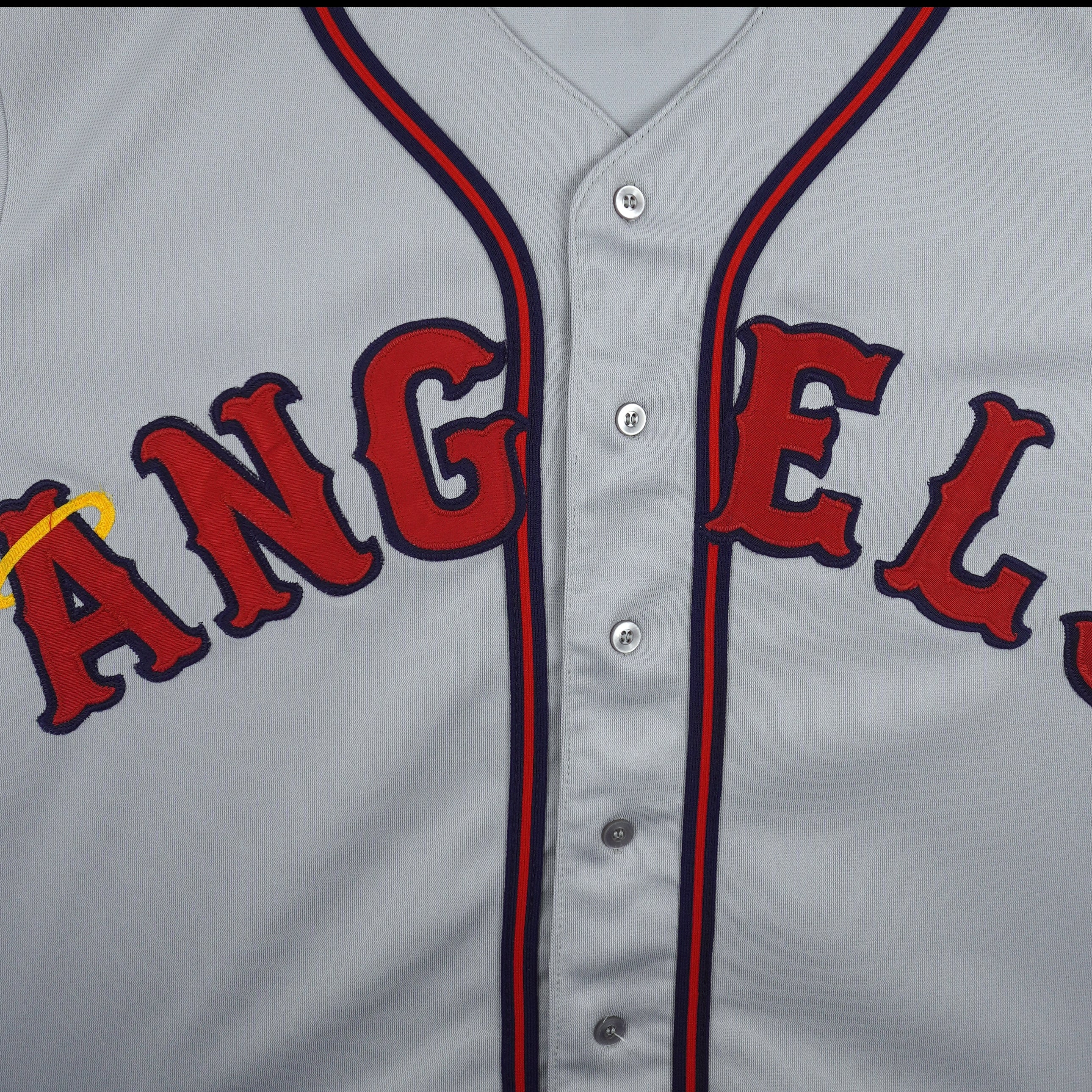 MLB (Wilson) - California Angels Efren Navarro #19 Baseball Jersey 1990s X-Large Vintage Retro Baseball