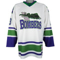 Vintage Kobe ECHL Dayton Bombers Coors Light No. 13 white striped hockey jersey