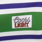 Vintage Kobe ECHL Dayton Bombers Coors Light No. 13 white striped hockey jersey