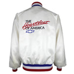 Vintage (Horizon) - White Chevrolet The Heartbeat of America Jacket 1990s Large