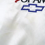NASCAR (Horizon) - White Chevrolet The Heartbeat of America Jacket 1990s Large Vintage Retro