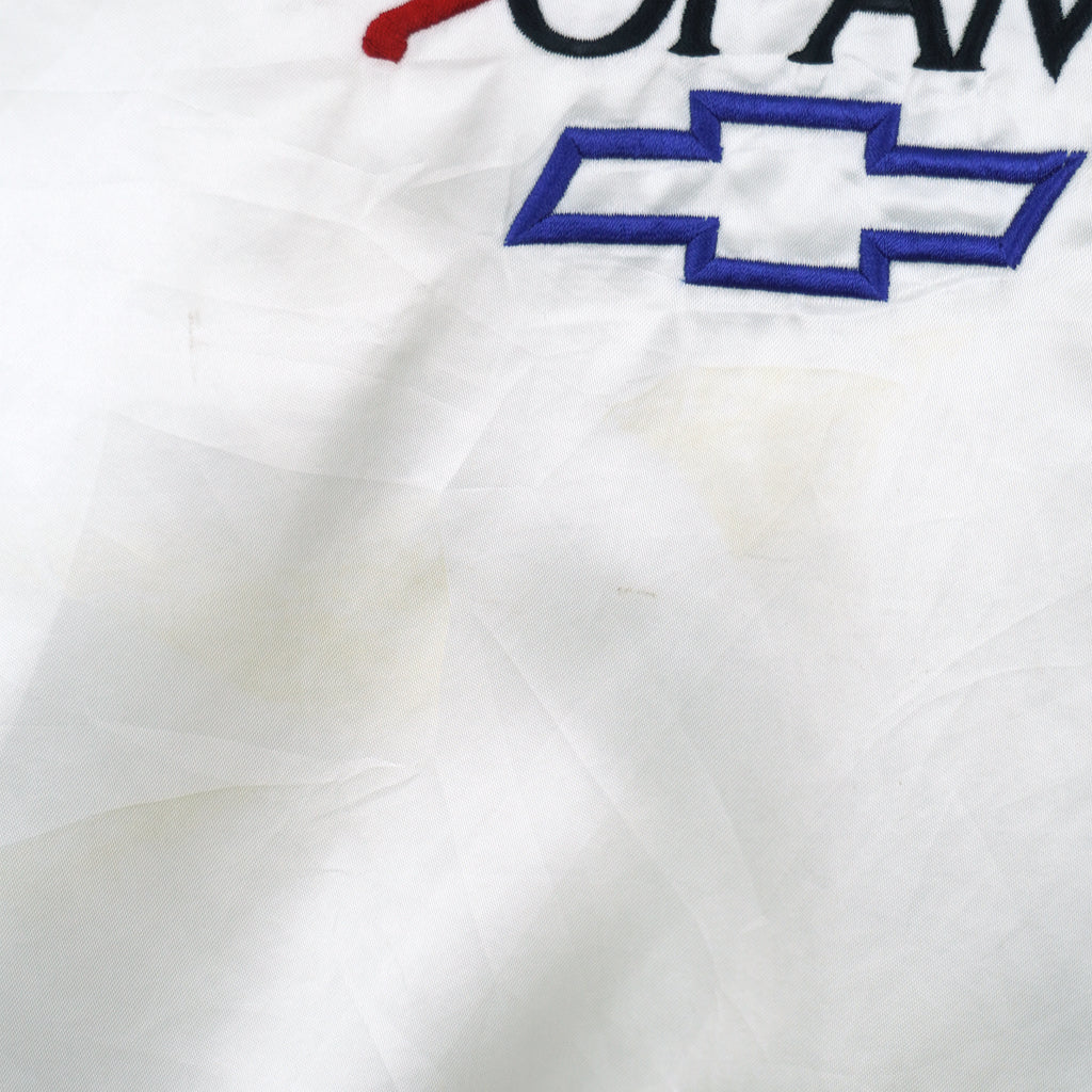 NASCAR (Horizon) - White Chevrolet The Heartbeat of America Jacket 1990s Large Vintage Retro