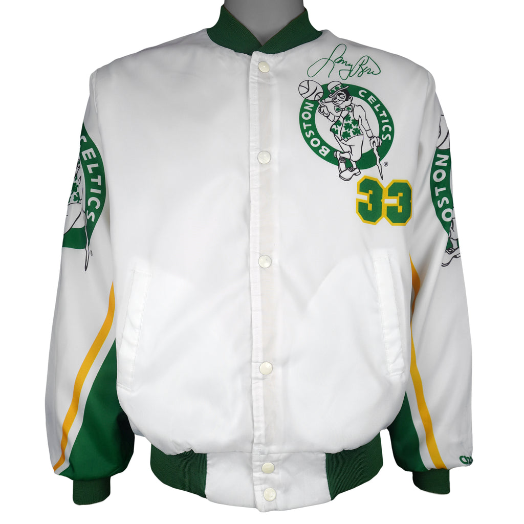 NBA (Chalk Line) - Boston Celtics Larry Bird #33 Fanimation Jacket 1990s Medium Vintage Retro Basketball