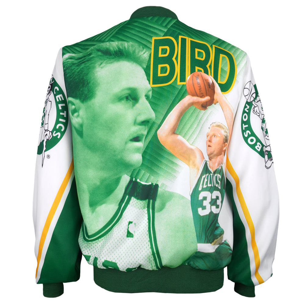 NBA (Chalk Line) - Boston Celtics Larry Bird #33 Fanimation Jacket 1990s Medium Vintage Retro Basketball