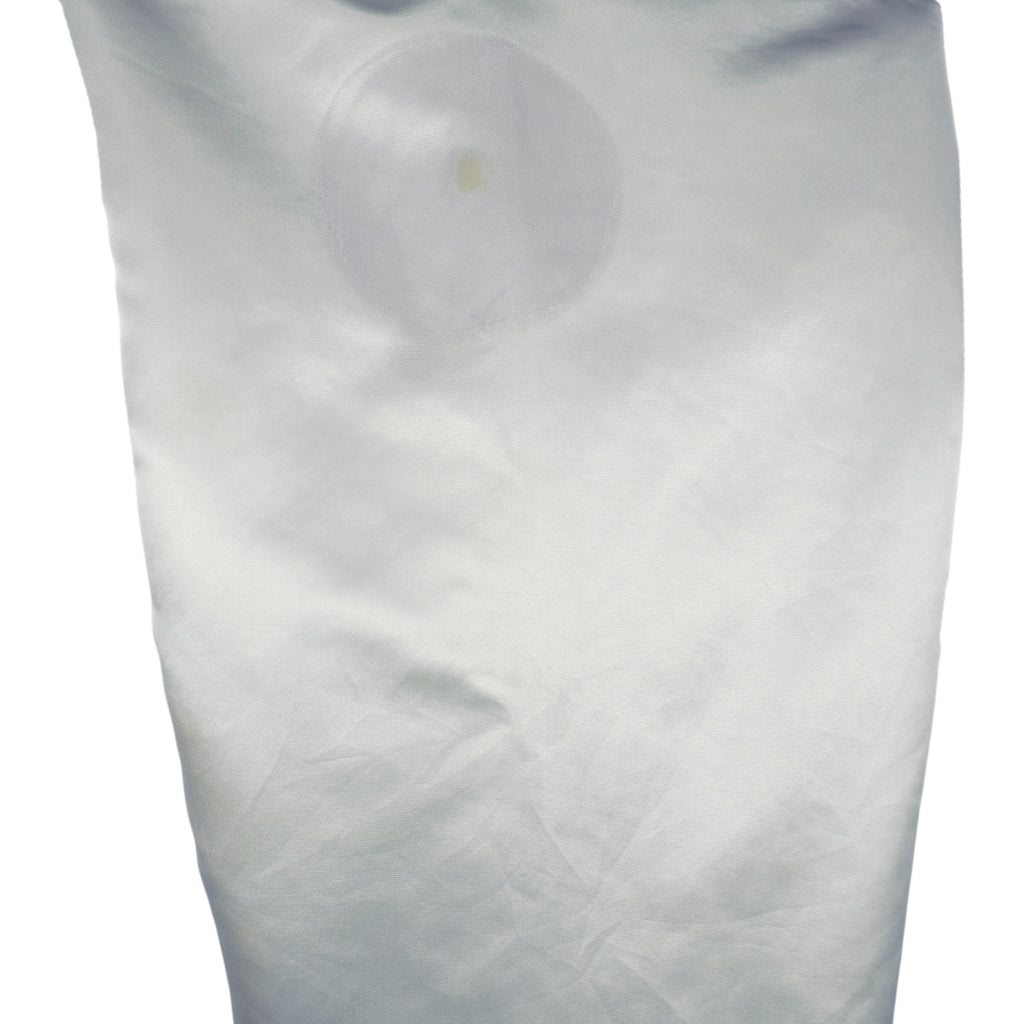 MLB (Felco) - Grey New York Yankees Satin Jacket 1990s Large Vintage Retro Baseball