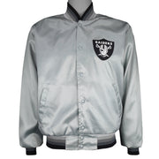 NFL (Swingster) - Los Angeles Raiders Satin Jacket 1980s Medium Vintage Retro Football