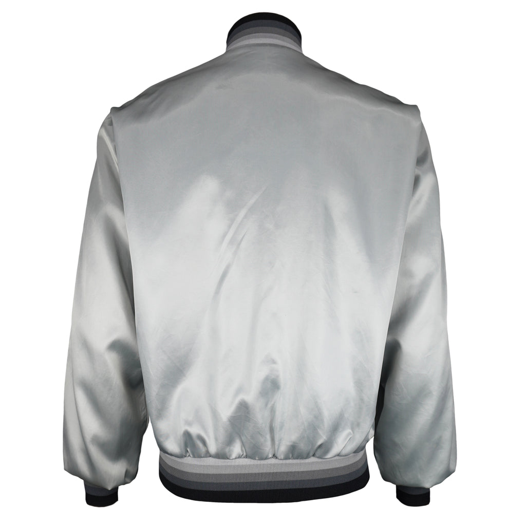 NFL (Swingster) - Los Angeles Raiders Satin Jacket 1980s Medium Vintage Retro Football