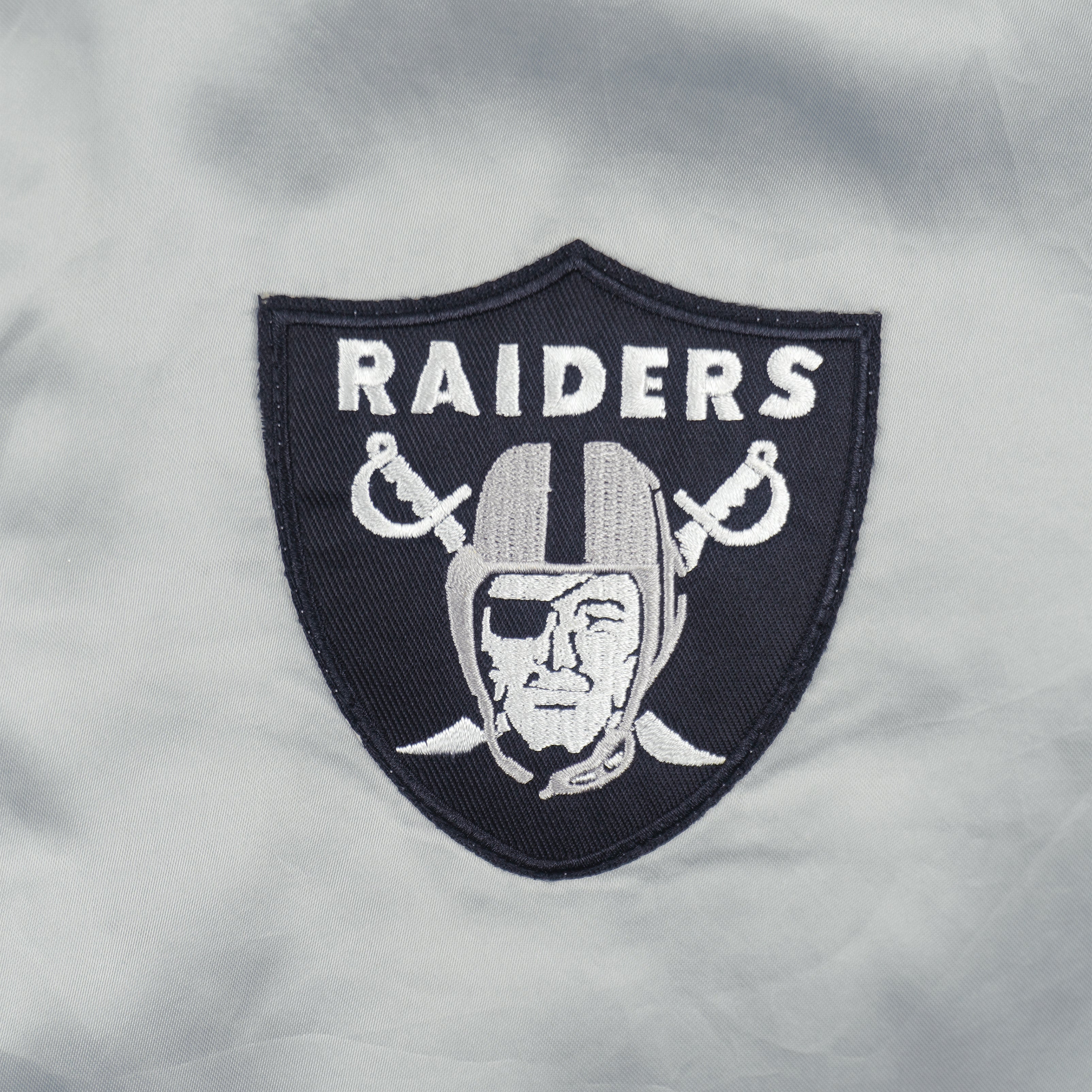 NFL (Swingster) - Los Angeles Raiders Satin Jacket 1980s Medium Vintage Retro Football