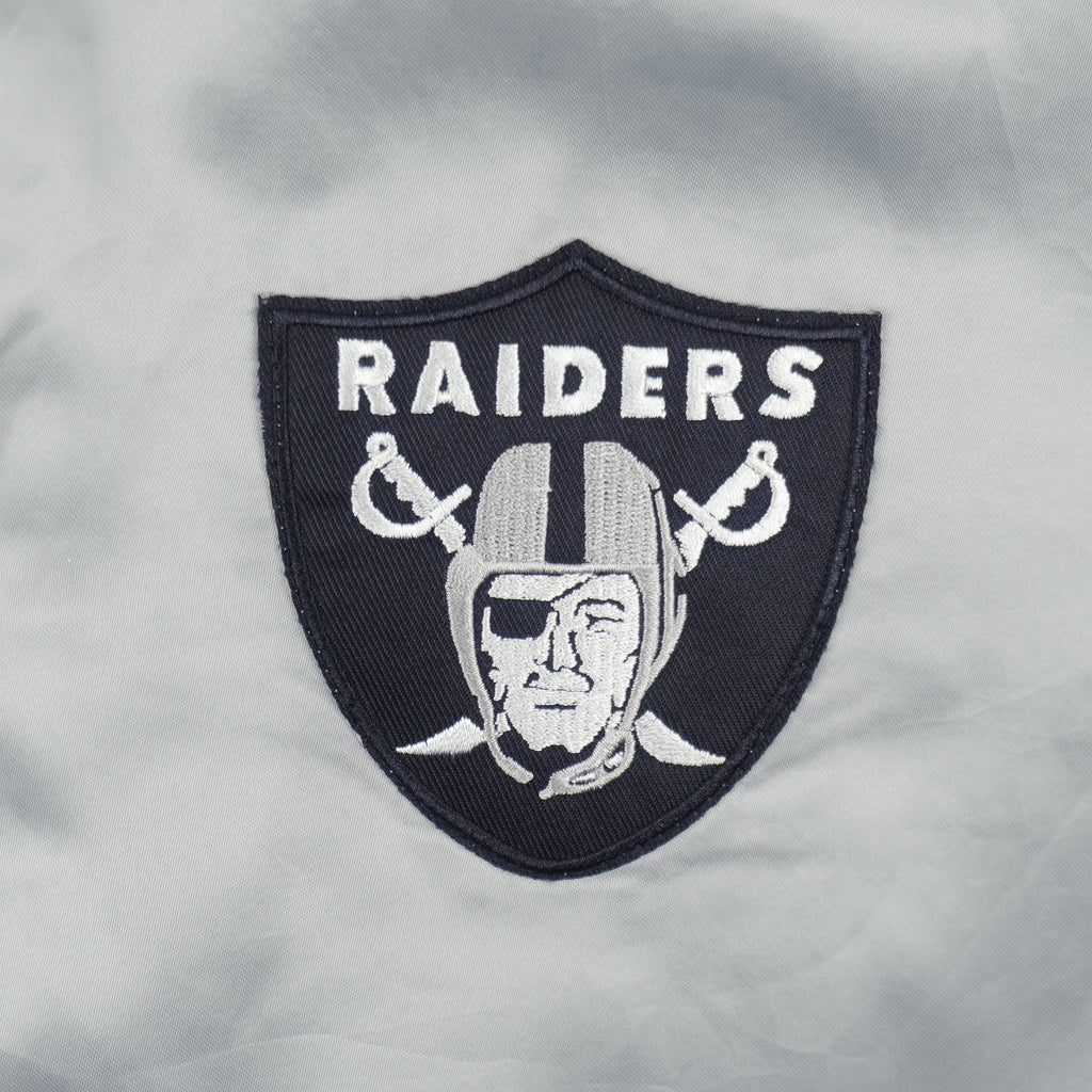 NFL (Swingster) - Los Angeles Raiders Satin Jacket 1980s Medium Vintage Retro Football