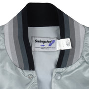 NFL (Swingster) - Los Angeles Raiders Satin Jacket 1980s Medium Vintage Retro Football