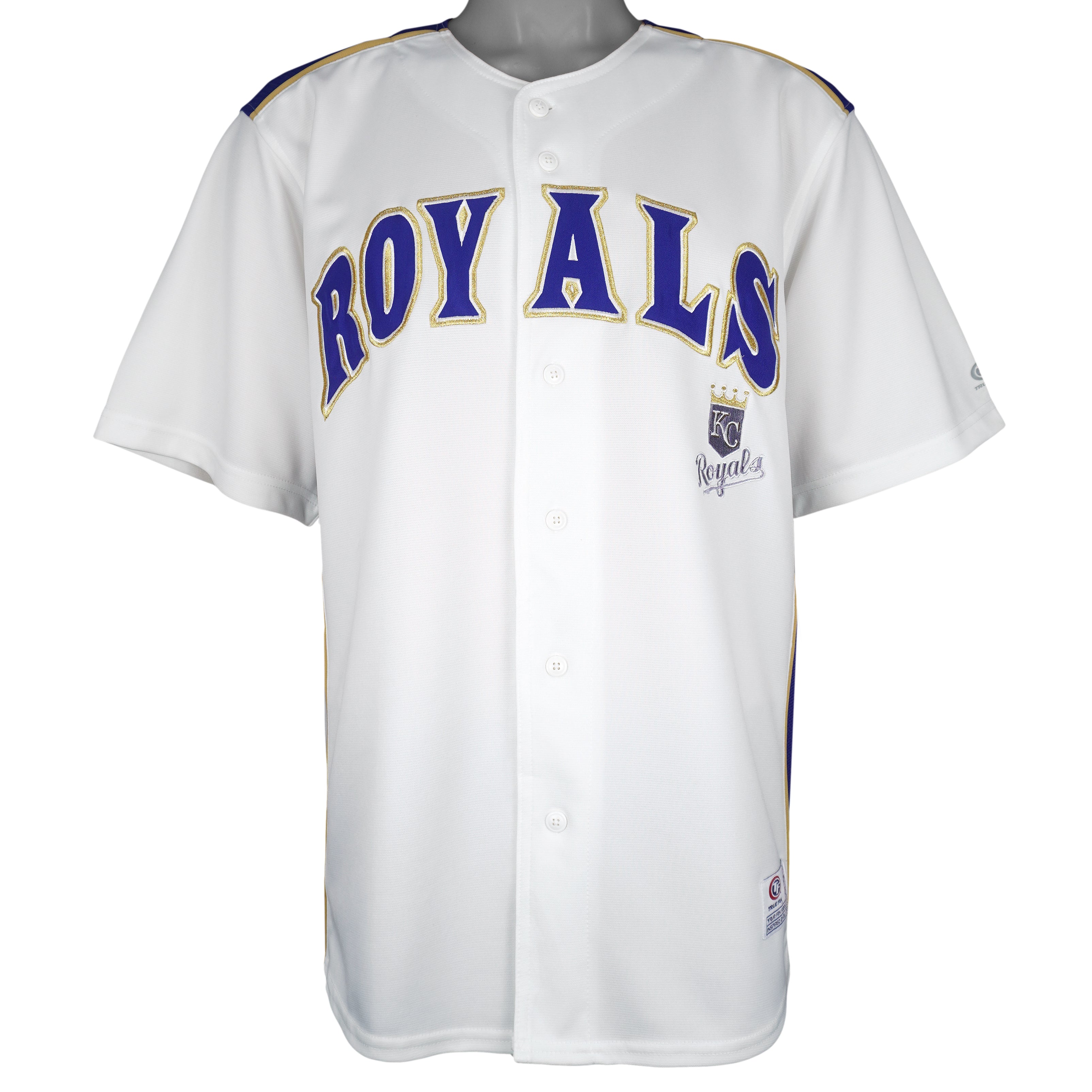 MLB (True Fan)- Kansas City Royals Baseball Jersey 2000s Large Vintage Retro Baseball