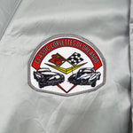 NASCAR (Auburn) - Classic Corvette Of Orlando Satin Jacket 1990s Large Vintage Retro