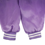 Budweiser - Purple Bud Light Satin Jacket 1990s Medium Vintage Retro
