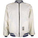 MLB (Mirage) - New York Yankees Pinstripe Reversible Jacket 1990s Medium Vintage Retro Baseball