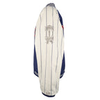 MLB (Mirage) - New York Yankees Pinstripe Reversible Jacket 1990s Medium Vintage Retro Baseball