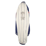 MLB (Mirage) - New York Yankees Pinstripe Reversible Jacket 1990s Medium Vintage Retro Baseball
