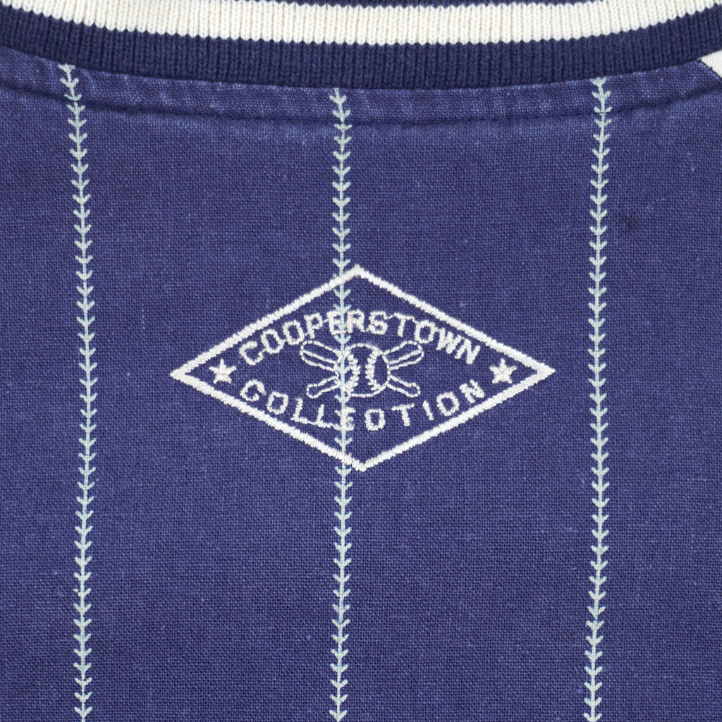 MLB (Mirage) - New York Yankees Pinstripe Reversible Jacket 1990s Medium Vintage Retro Baseball