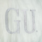 Vintage NCAA - Georgetown Hoyas Zip & Button-Up Puffer Jacket 1990s X-Large in white and blue