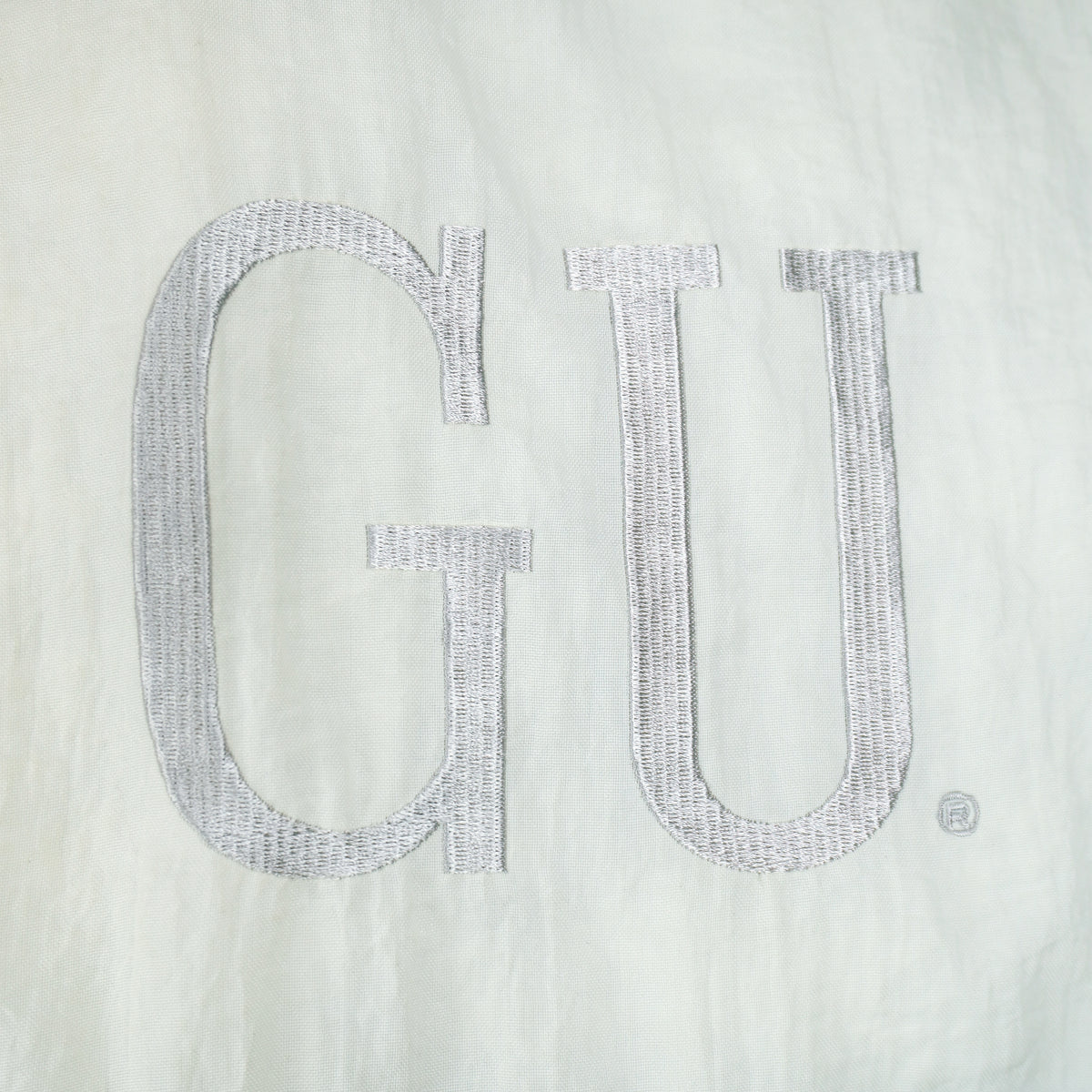 Vintage NCAA - Georgetown Hoyas Zip & Button-Up Puffer Jacket 1990s X-Large in white and blue