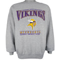 NFL (Lee) - Grey Minnesota Vikings Crew Neck Sweatshirt 1998 X-Large Vintage Retro Football