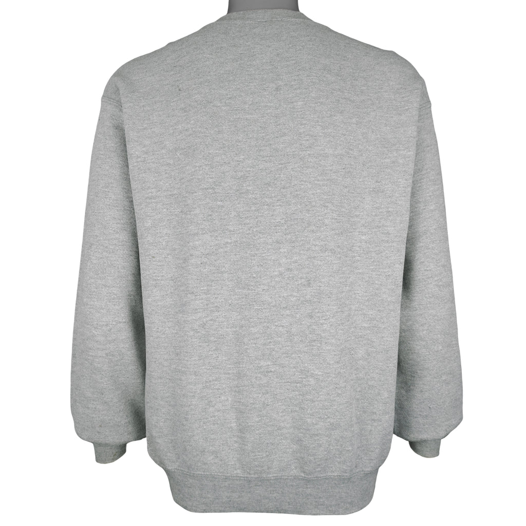 NFL (Lee) - Grey Minnesota Vikings Crew Neck Sweatshirt 1998 X-Large Vintage Retro Football