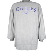 NFL - Indianapolis Colts Pinstripe Crew Neck Sweatshirt 1990s X-Large Vintage Retro Football