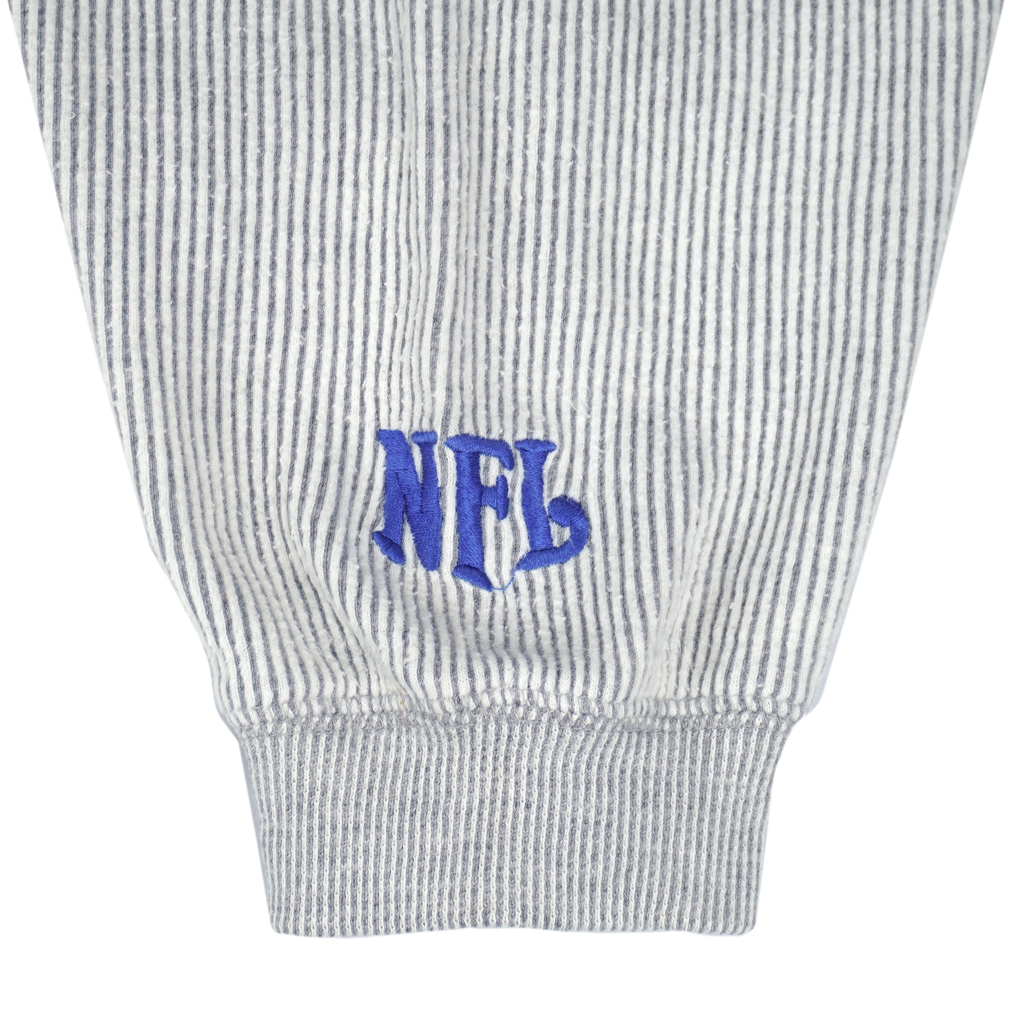 NFL - Indianapolis Colts Pinstripe Crew Neck Sweatshirt 1990s X-Large Vintage Retro Football