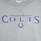 NFL - Indianapolis Colts Pinstripe Crew Neck Sweatshirt 1990s X-Large Vintage Retro Football