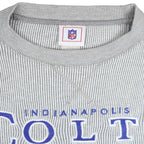 NFL - Indianapolis Colts Pinstripe Crew Neck Sweatshirt 1990s X-Large Vintage Retro Football