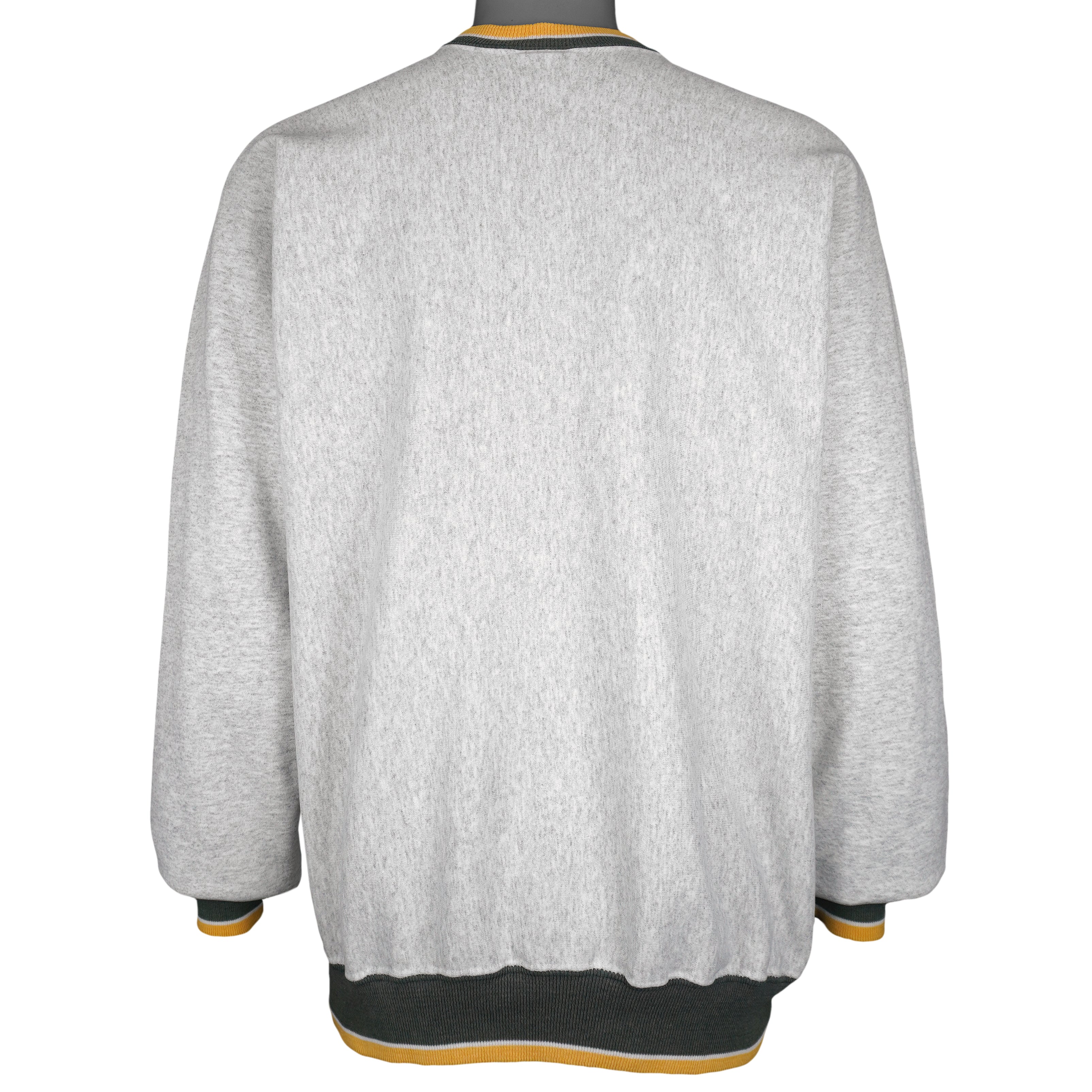NFL (Serious Impact) - Green Bay Packers Embroidered Crew Neck Sweatshirt 1990s XX-Large Vintage Retro Football