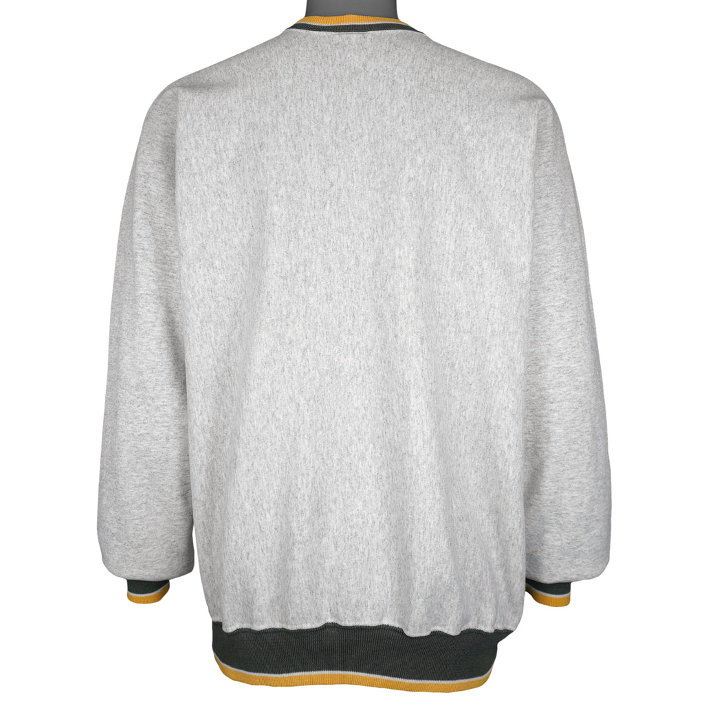 NFL (Serious Impact) - Green Bay Packers Embroidered Crew Neck Sweatshirt 1990s XX-Large Vintage Retro Football